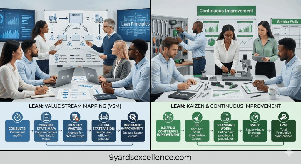 9ye lean vsm kaizen process